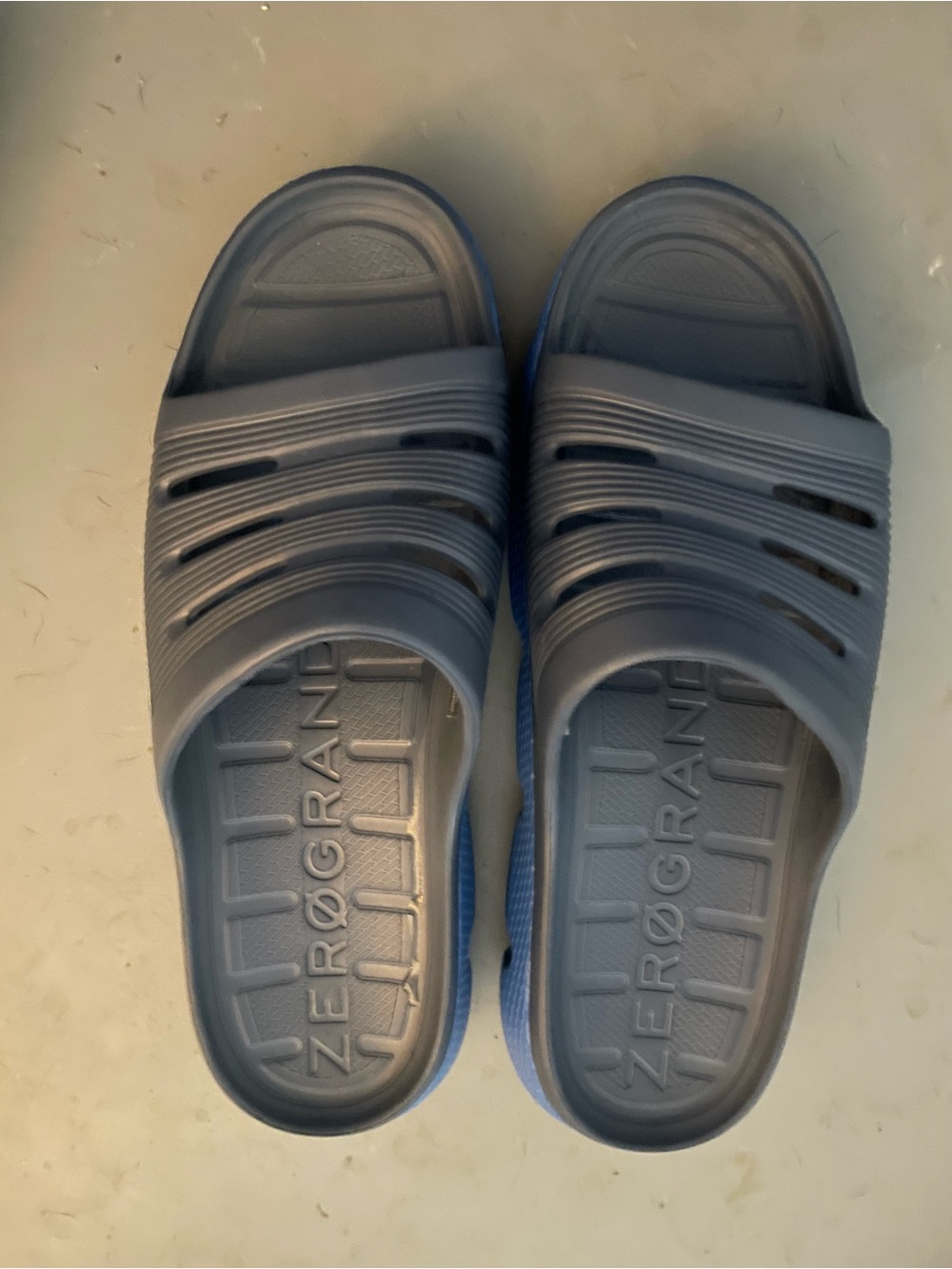 Cole Haan Men’s Zerøgrand Slide Sandals in Light Gray
